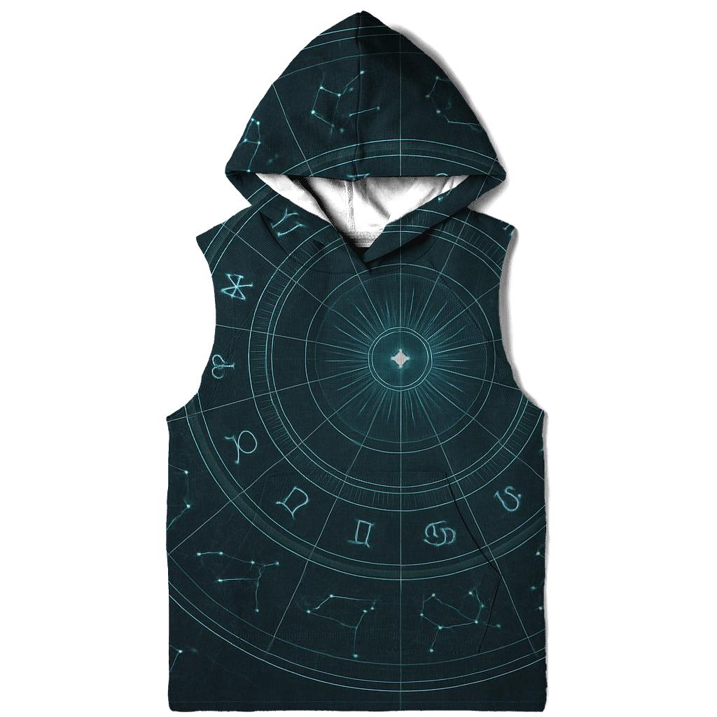 Arcane Zodiac Wheel Blueprint heavyweight hoodies