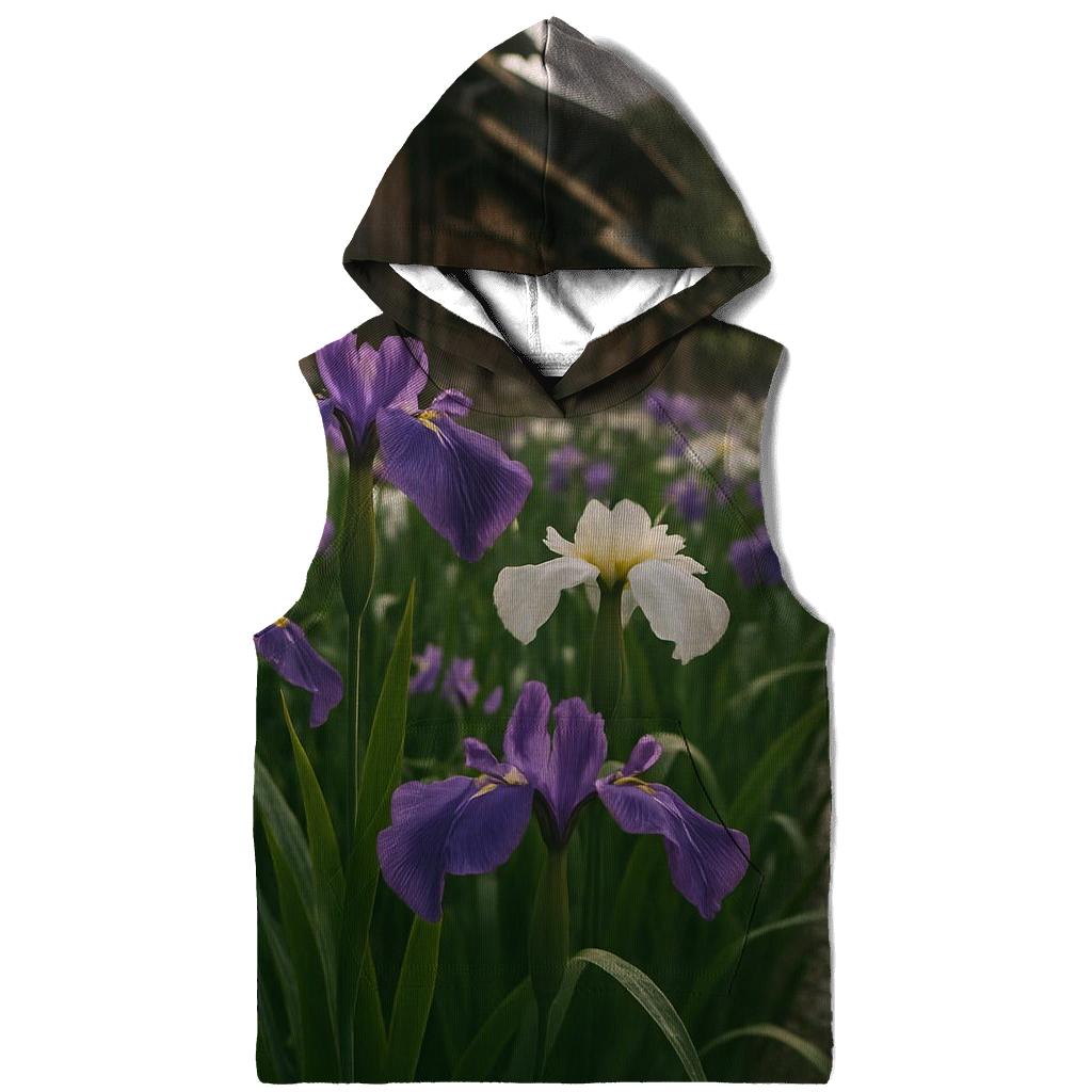 Iris Field Beside Old Japanese Canal hoodie styles
