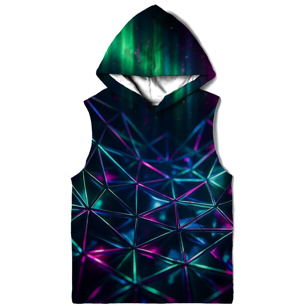 Chrome Aurora Lattice embroidered hoodies