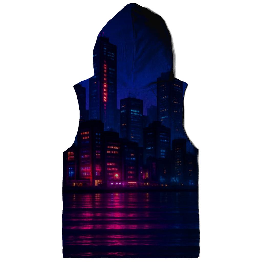 Electric Harbor Glow graphic hoodies