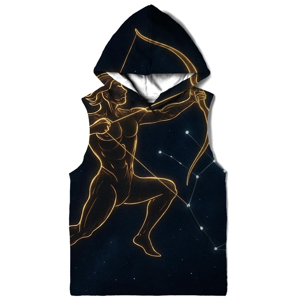 Sagittarius Celestial Archer Path embroidered hoodies