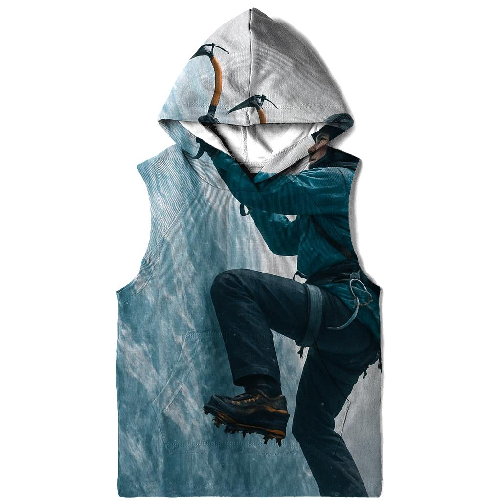 Ice Climbing Frozen Ascent hoodies fashion