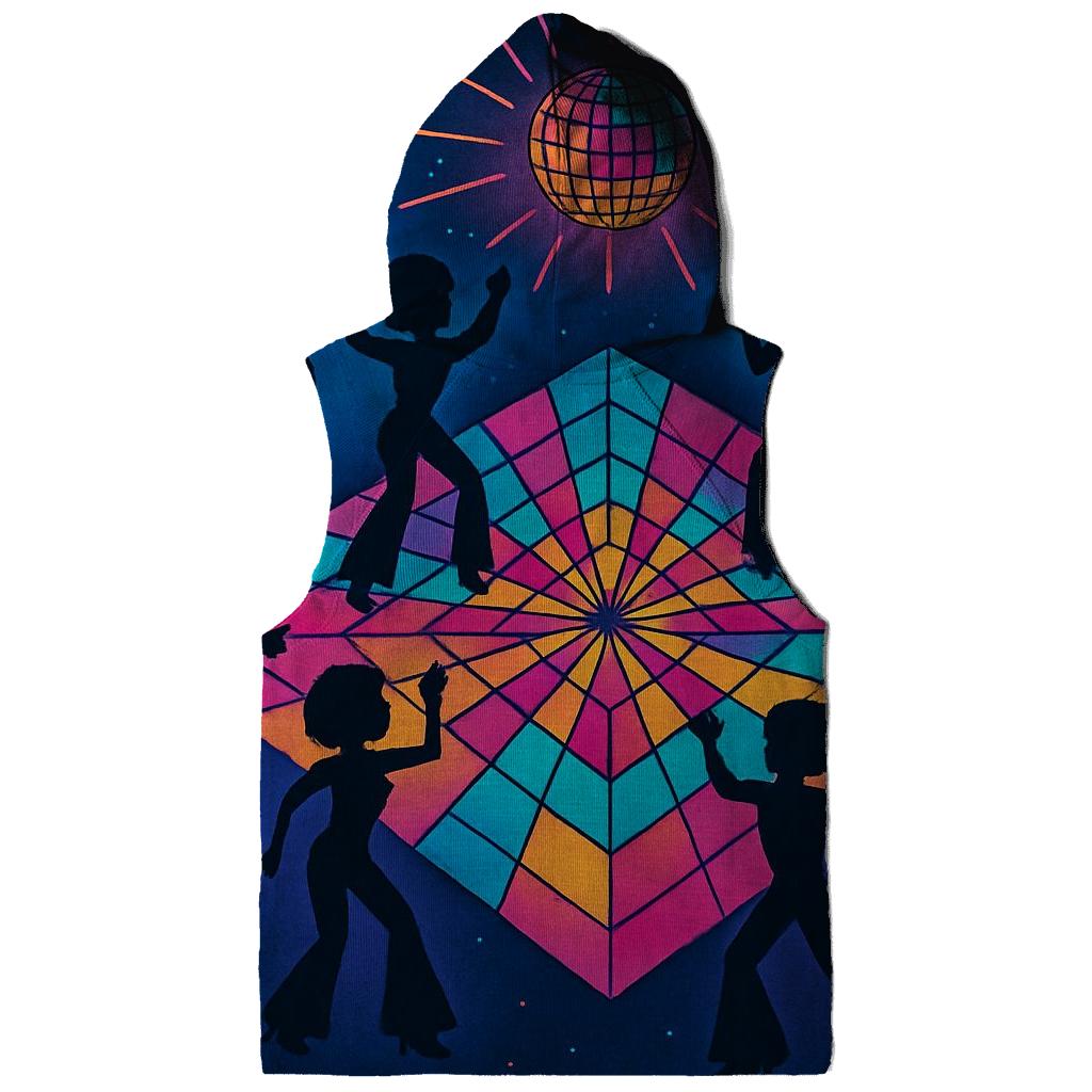 Nebula Dance Floor Grid embroidered hoodies