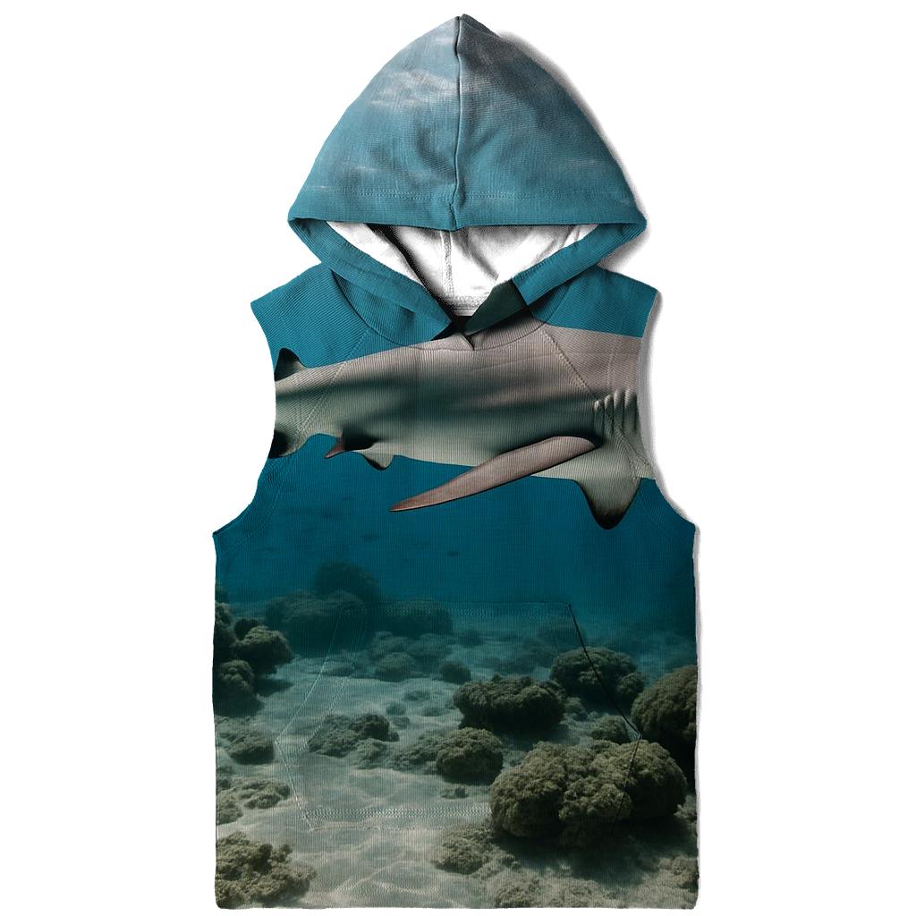 Coral Shelf Patrol Reef Shark heavyweight hoodies