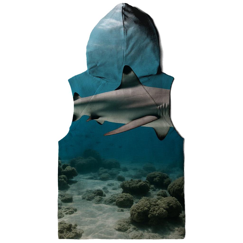 Coral Shelf Patrol Reef Shark heavyweight hoodies