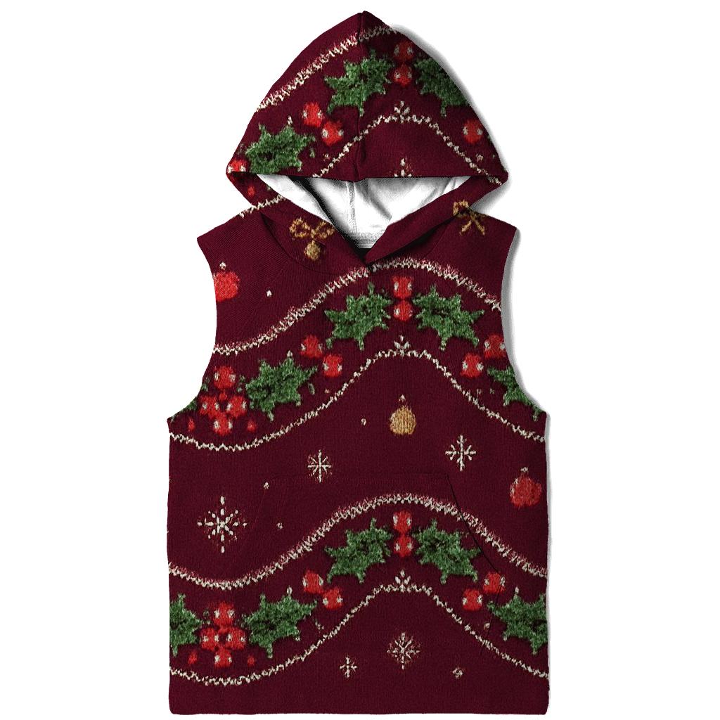 Holly Garland Wave Bands Design hoodie styles