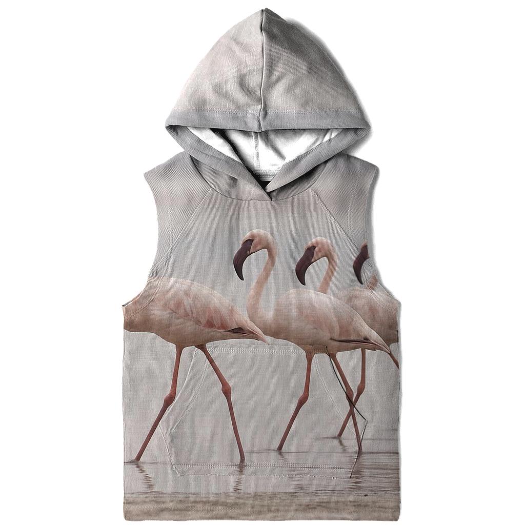 Salt Pan Procession Flamingos custom hoodies