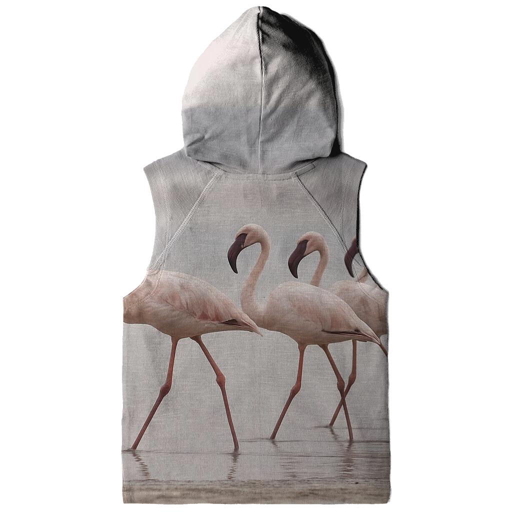 Salt Pan Procession Flamingos custom hoodies