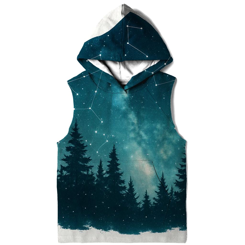 Celestial Forest Double Exposure pullover hoodies