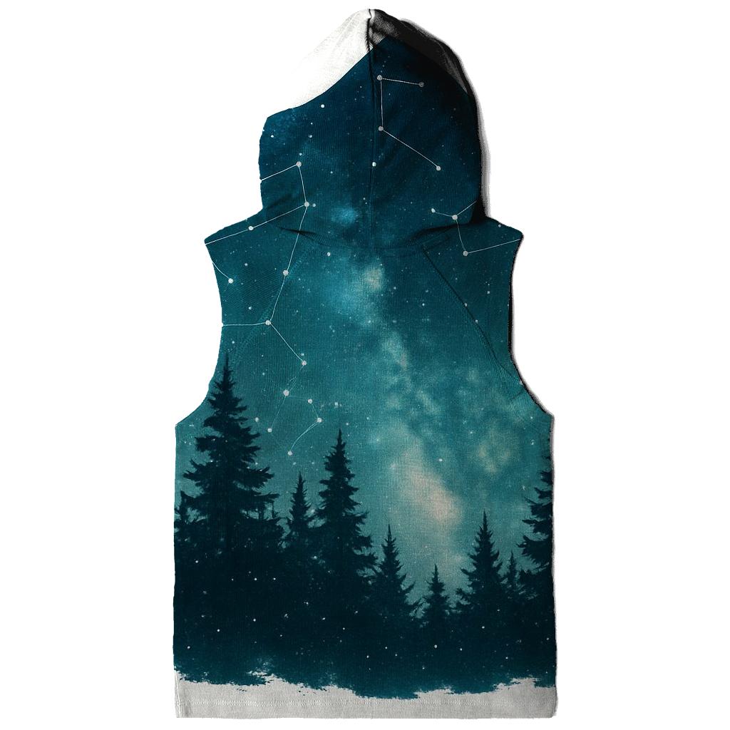 Celestial Forest Double Exposure pullover hoodies