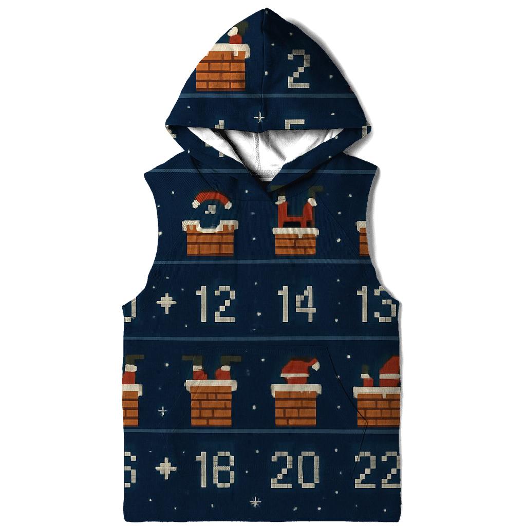Santa Chimney Countdown Rows Design graphic hoodies