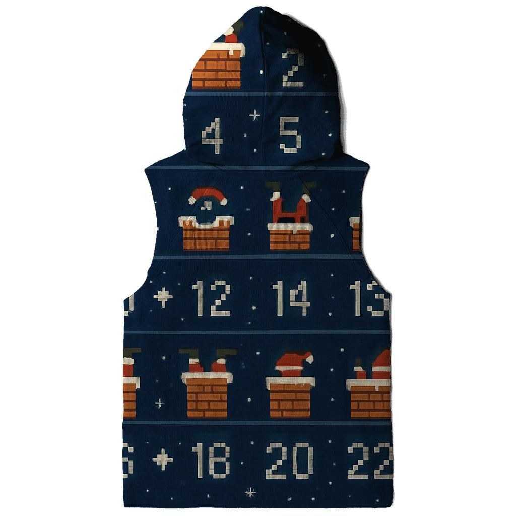 Santa Chimney Countdown Rows Design graphic hoodies