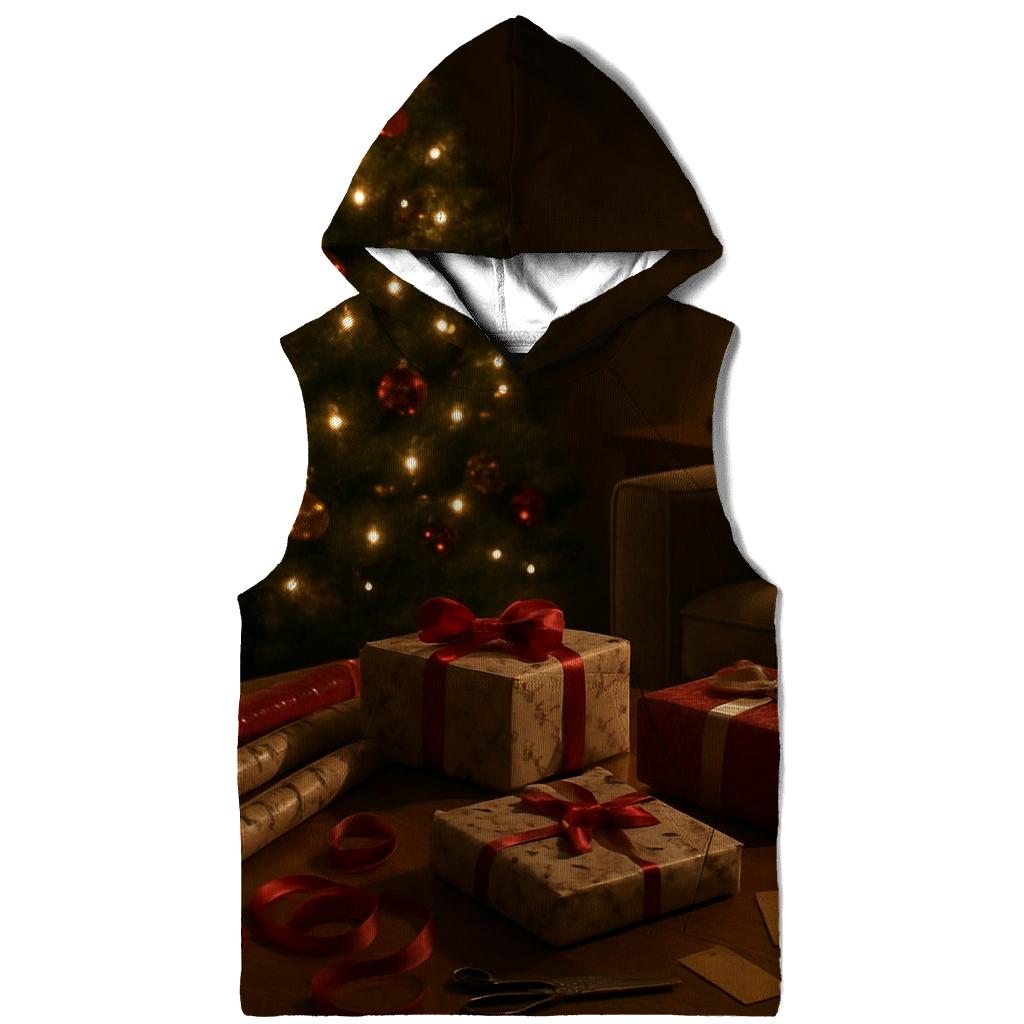 Midnight Gift Wrap And Twinkling Tree hoodie designs