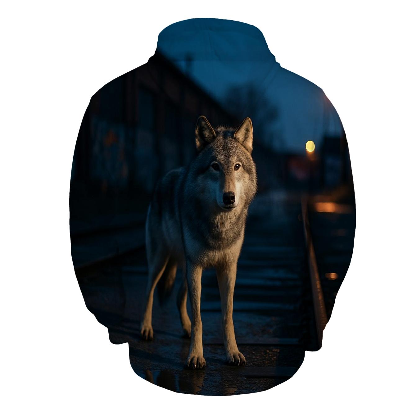 Urban Rail Yard Lone Wolf Vigil hoodie styles