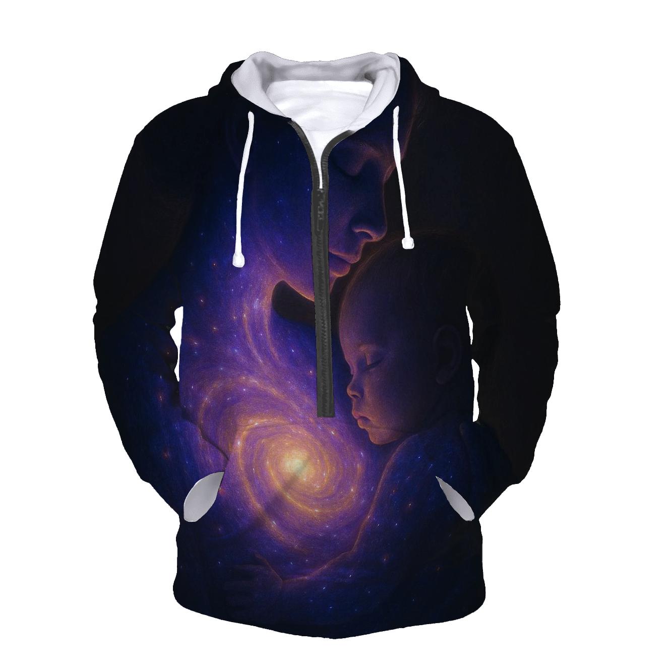Galaxy Within Her Heart premium hoodies