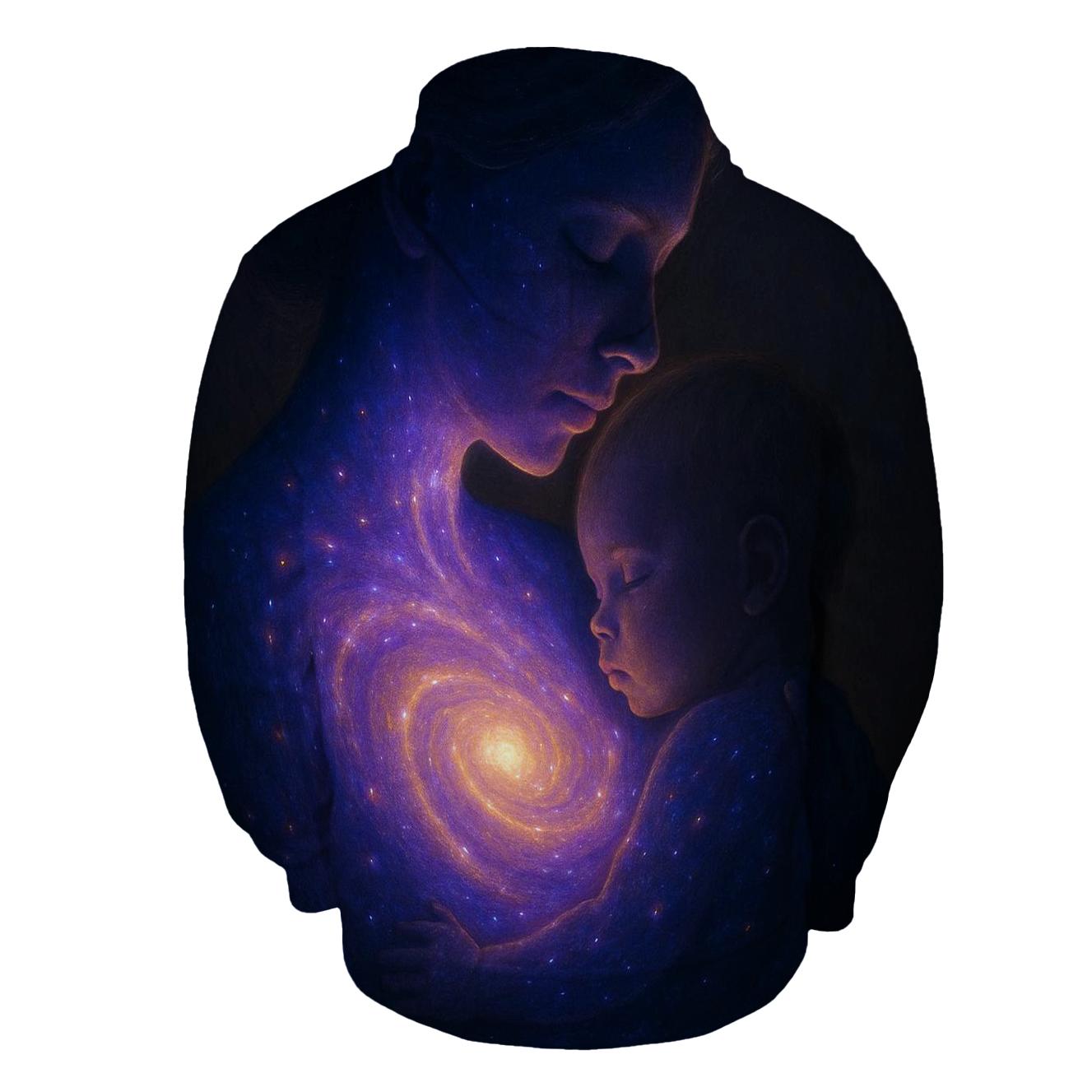 Galaxy Within Her Heart premium hoodies