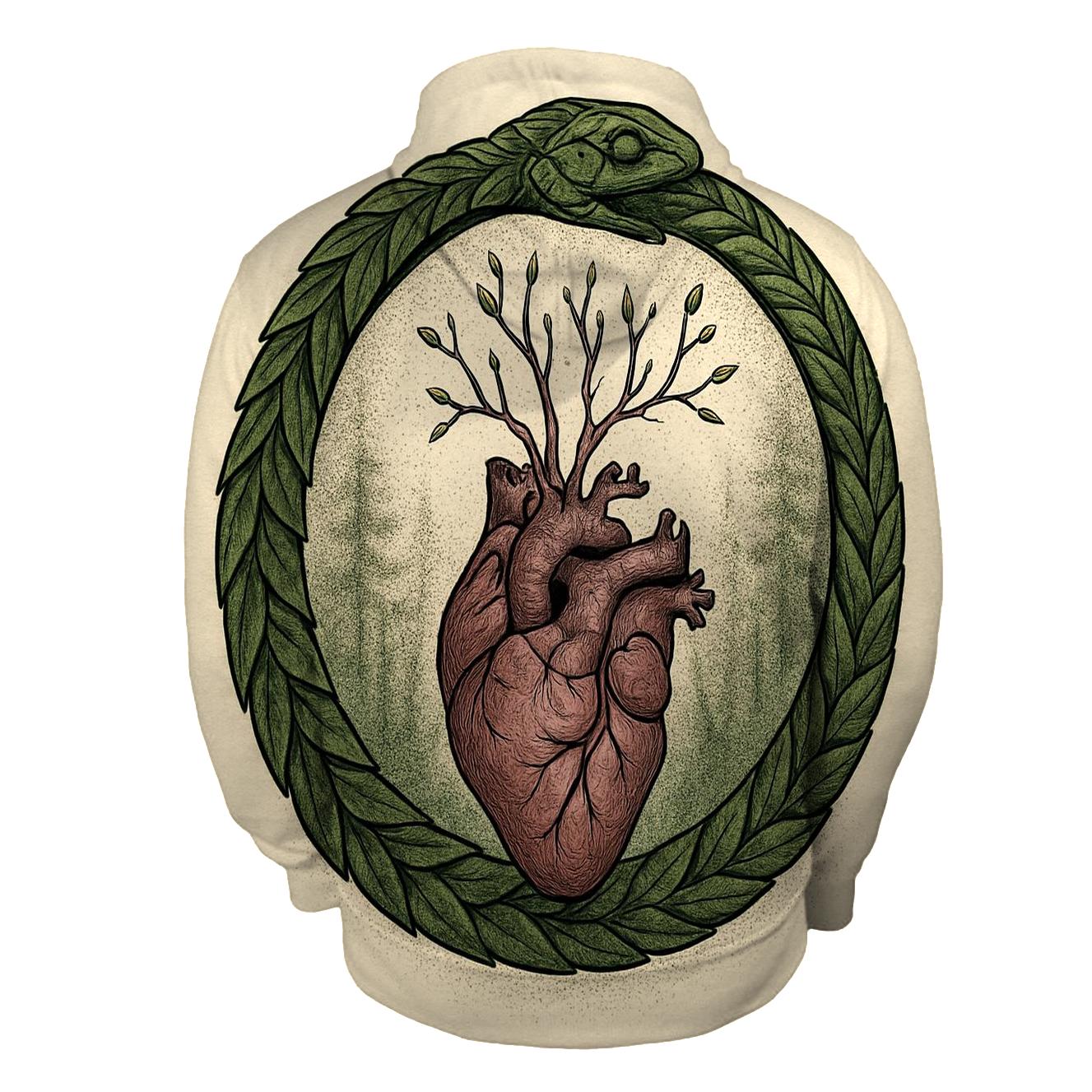 Forest Heart Ouroboros hoodies fashion