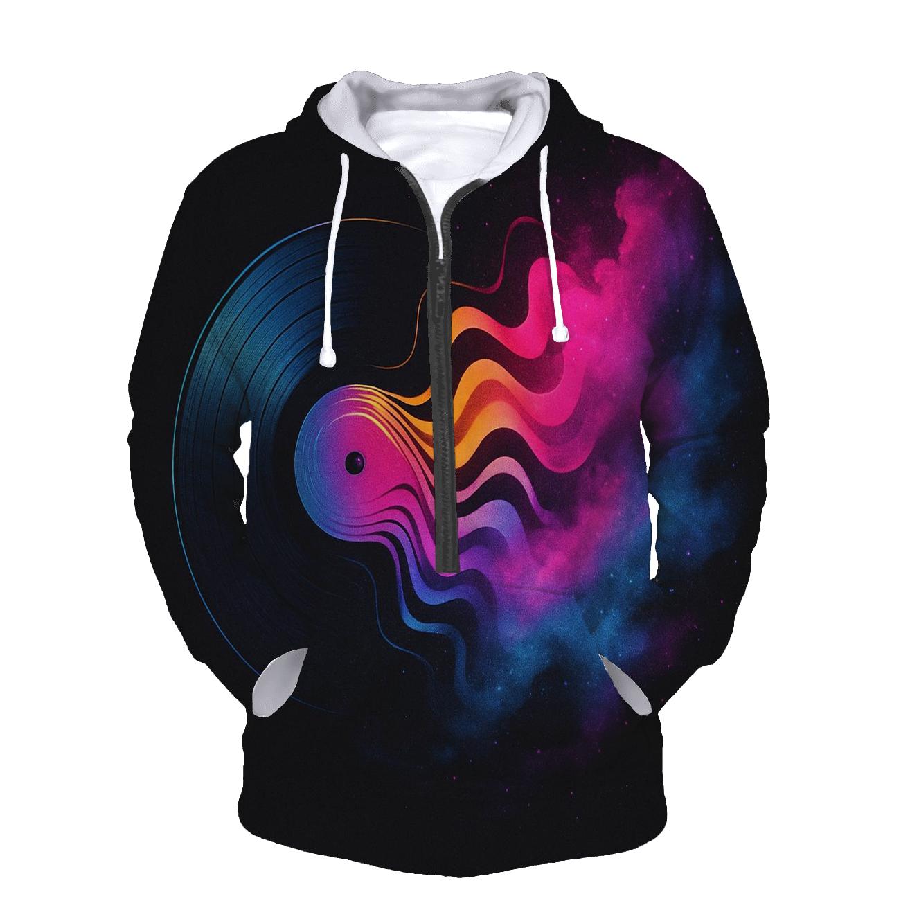 Nebula Vinyl Soundwaves custom hoodies