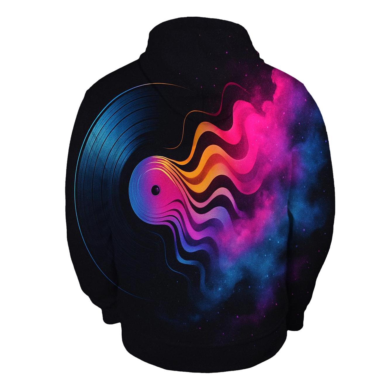 Nebula Vinyl Soundwaves custom hoodies