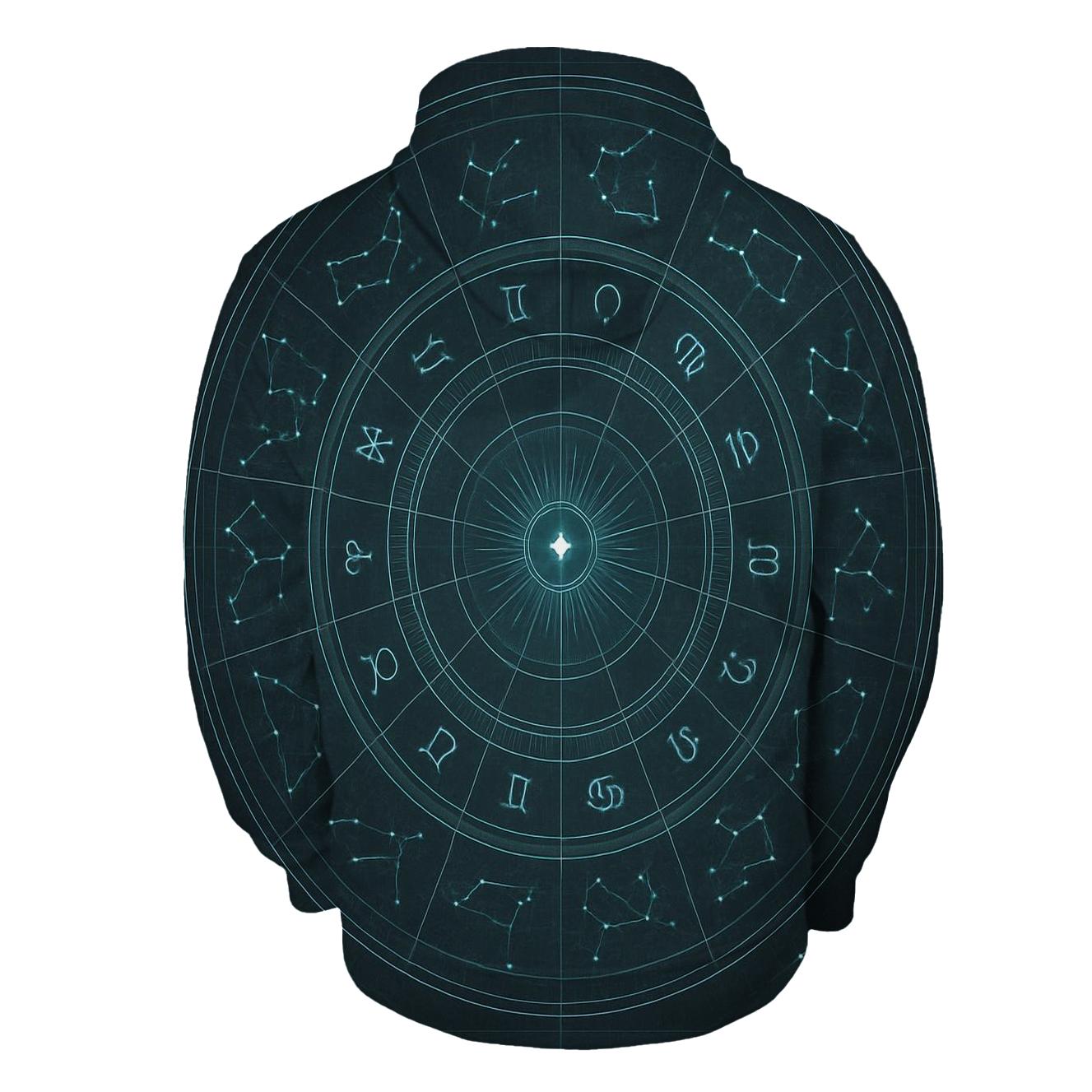 Arcane Zodiac Wheel Blueprint hoodie styles