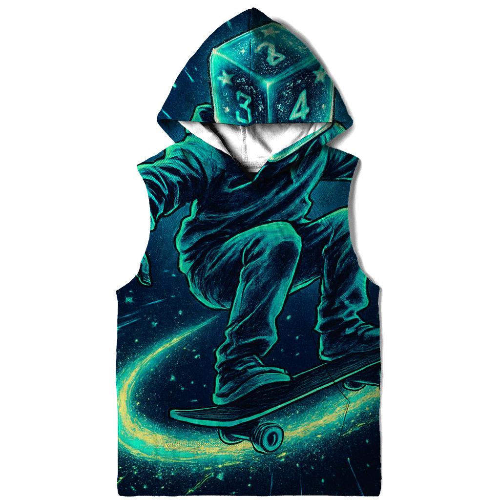 Dicehead Skater In The Star Tunnel printed hoodies