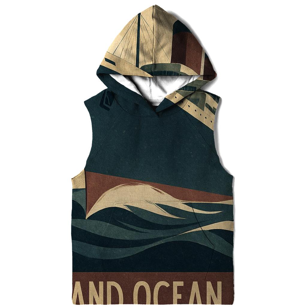 Art Deco Ocean Liner Cruise Advertisement zip-up hoodies