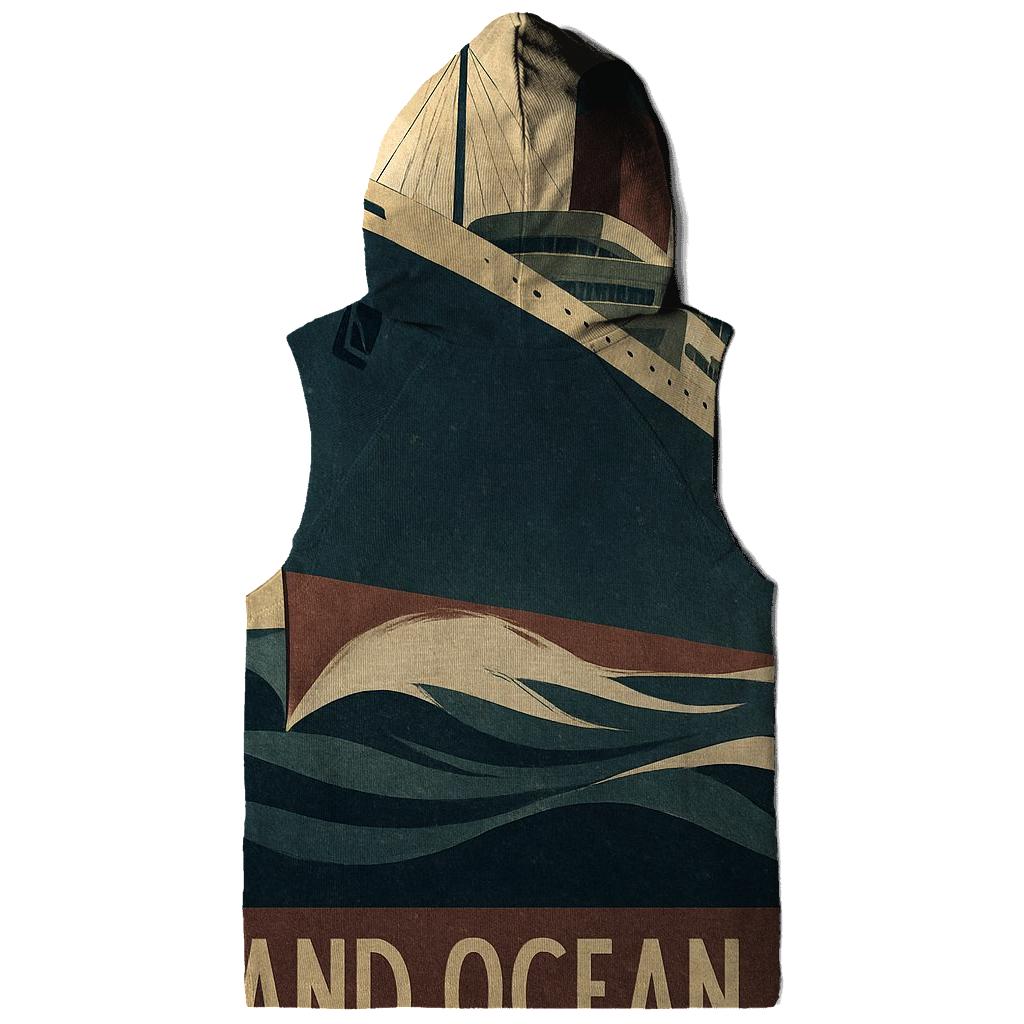 Art Deco Ocean Liner Cruise Advertisement zip-up hoodies
