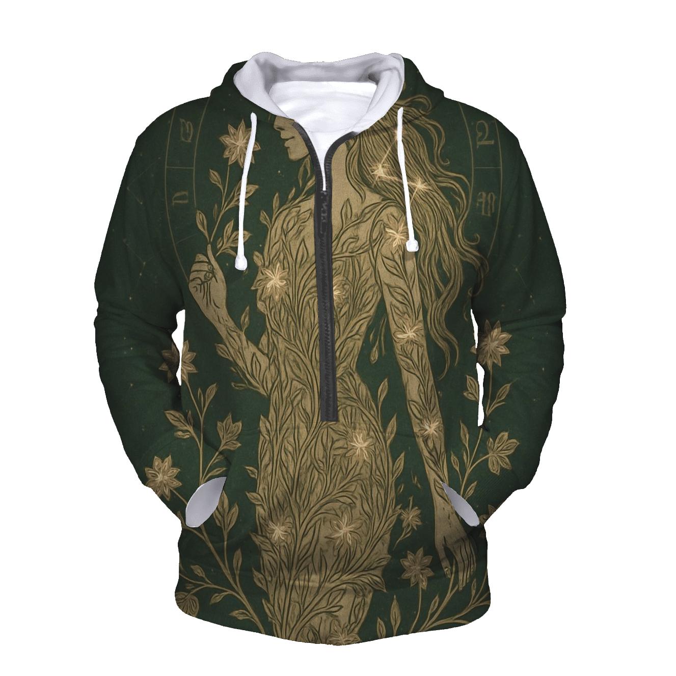 Virgo Botanical Star Garden designer hoodies