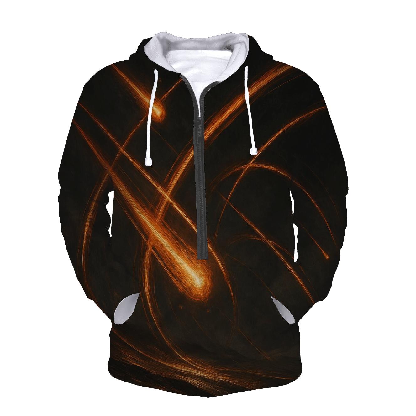 Copper Comet Trails embroidered hoodies