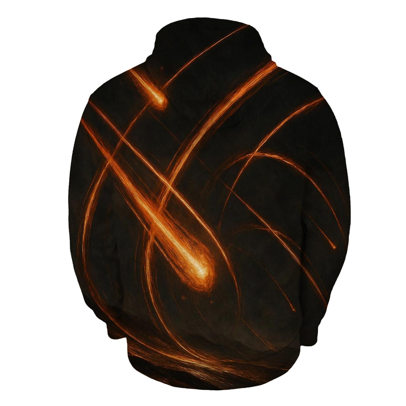Copper Comet Trails embroidered hoodies