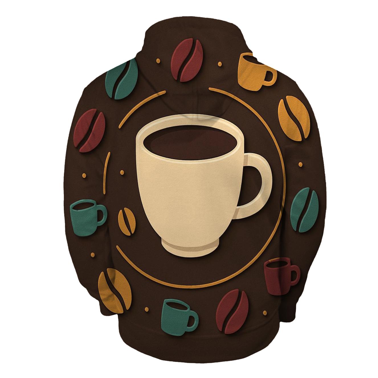 Jewel Tone Cup Orbit zip-up hoodies