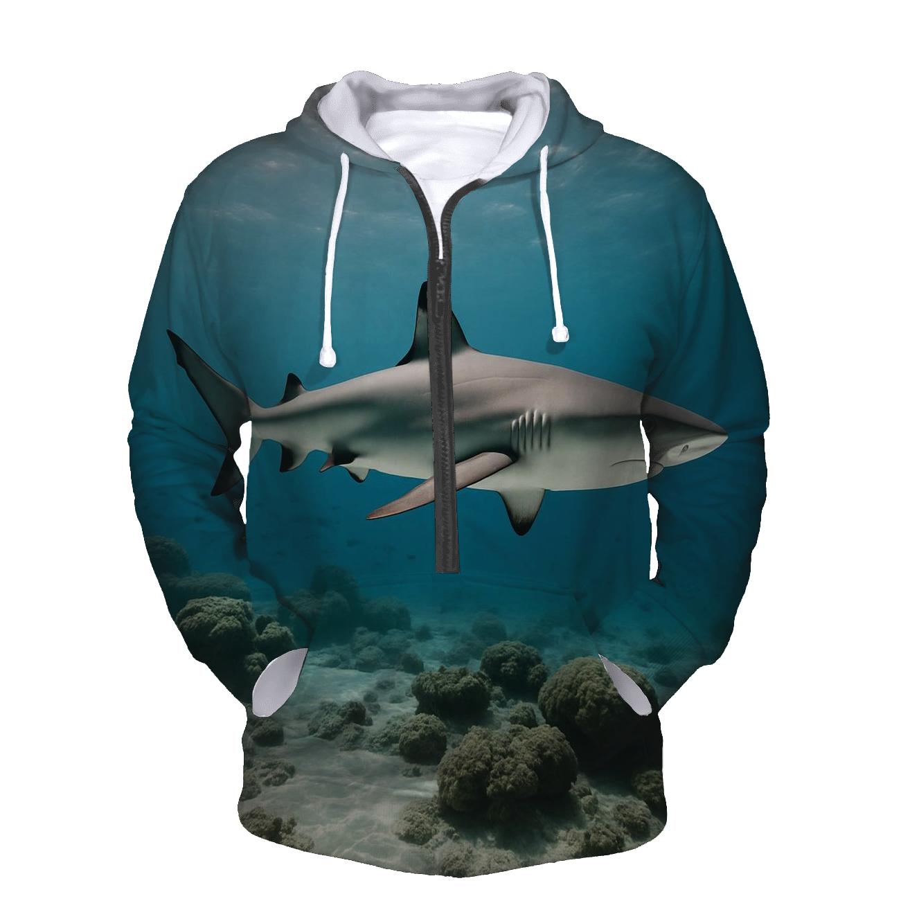 Coral Shelf Patrol Reef Shark hoodie styles