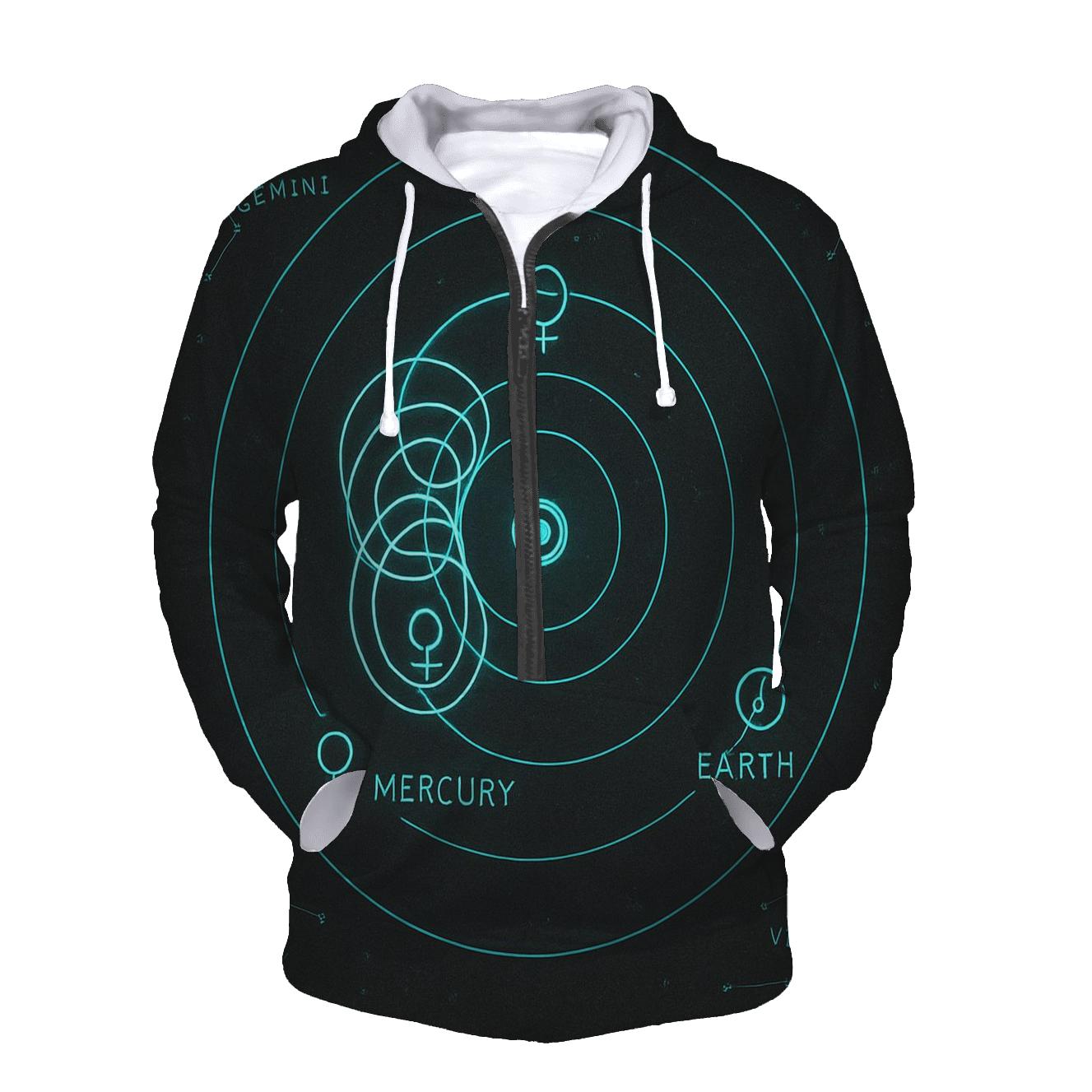 Retrograde Mercury Orbit Diagram heavyweight hoodies