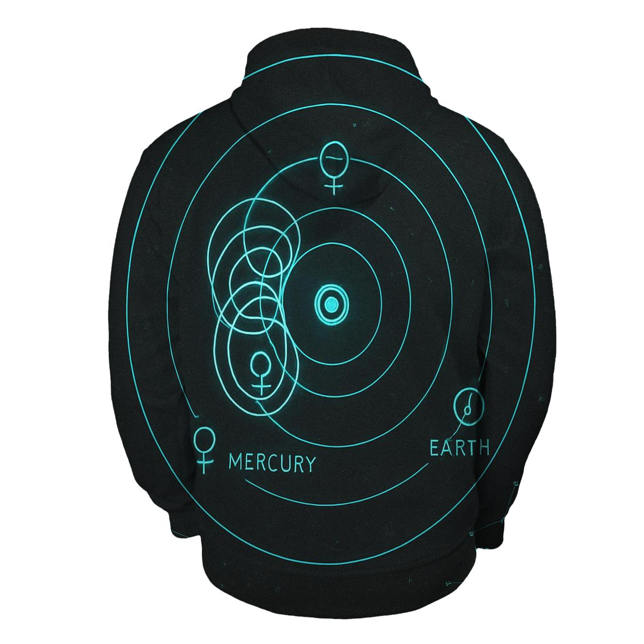 Retrograde Mercury Orbit Diagram heavyweight hoodies