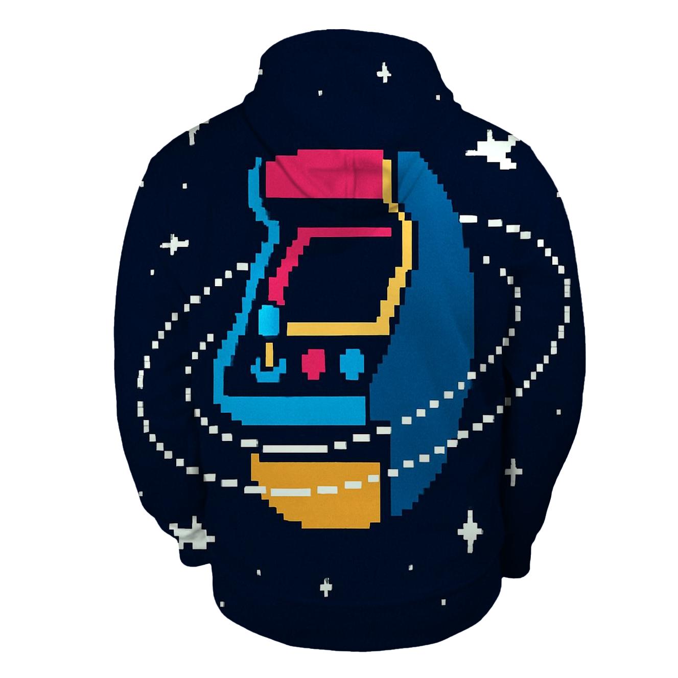 Pixel Planet Arcade lightweight hoodies
