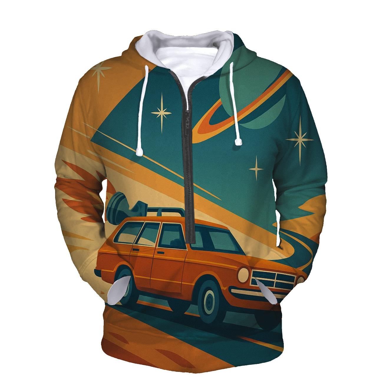 Rocket Powered Road Trip embroidered hoodies