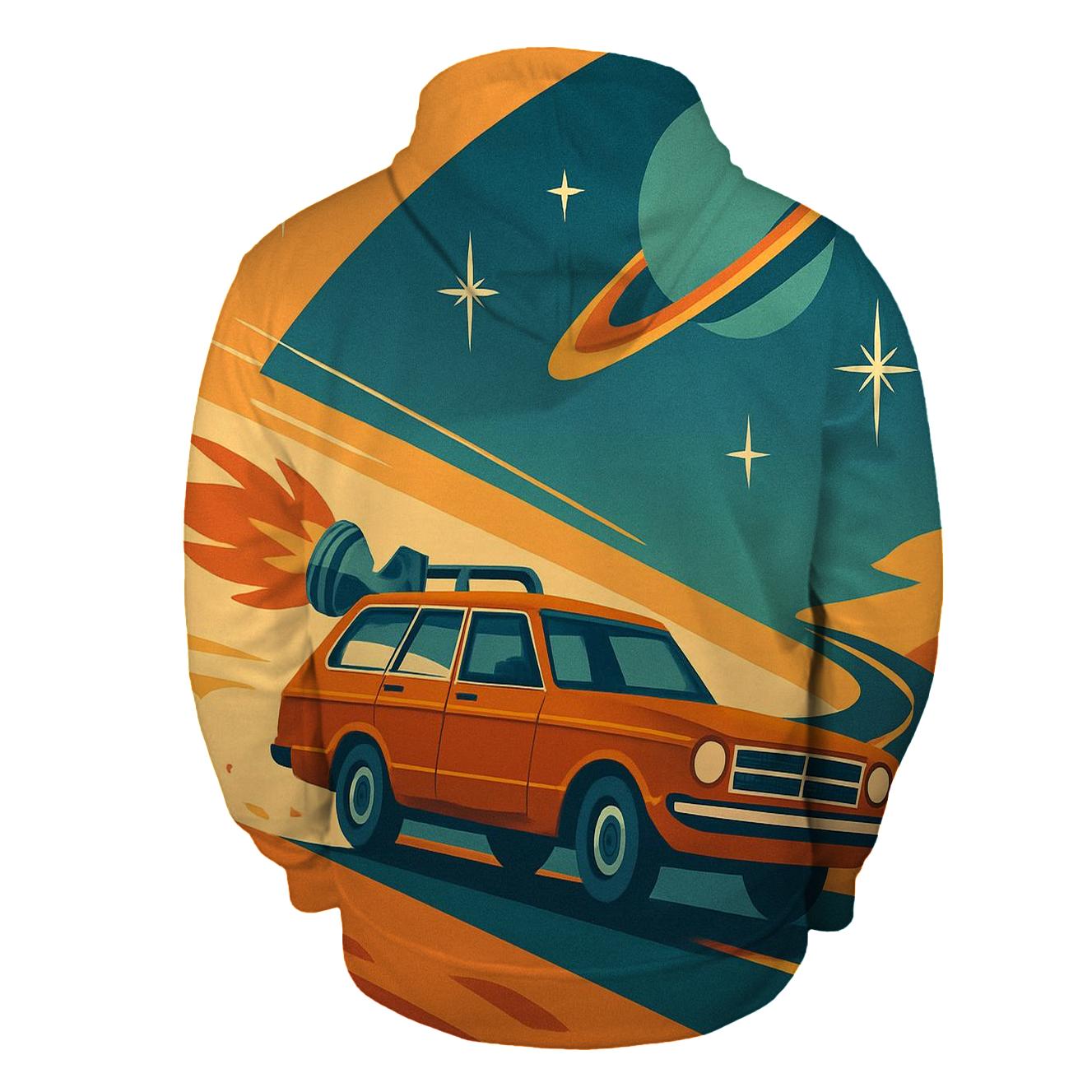 Rocket Powered Road Trip embroidered hoodies