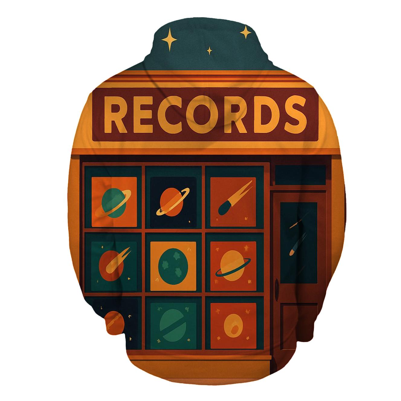 Stellar Record Shop Front custom hoodies