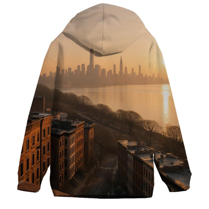 Harlem Sunrise Over The Hudson printed hoodies