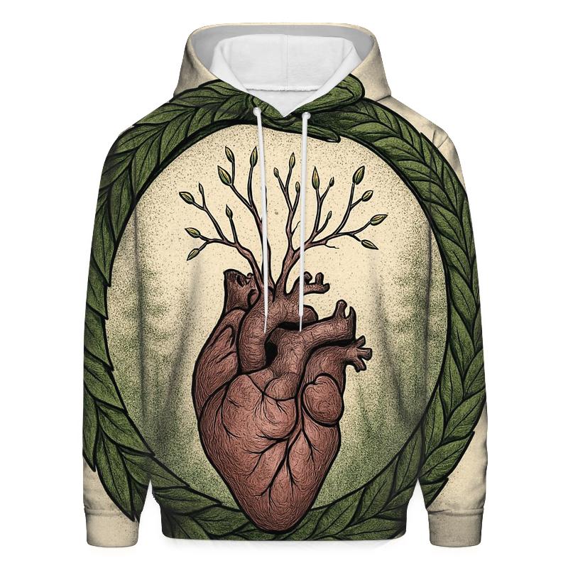 Forest Heart Ouroboros printed hoodies