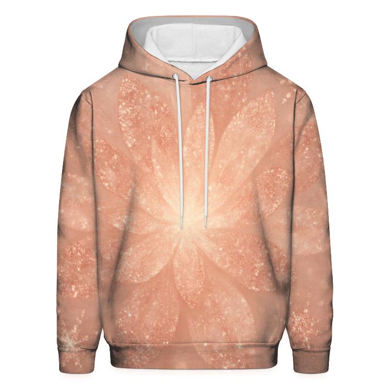 Rosy Stardust Bloom heavyweight hoodies