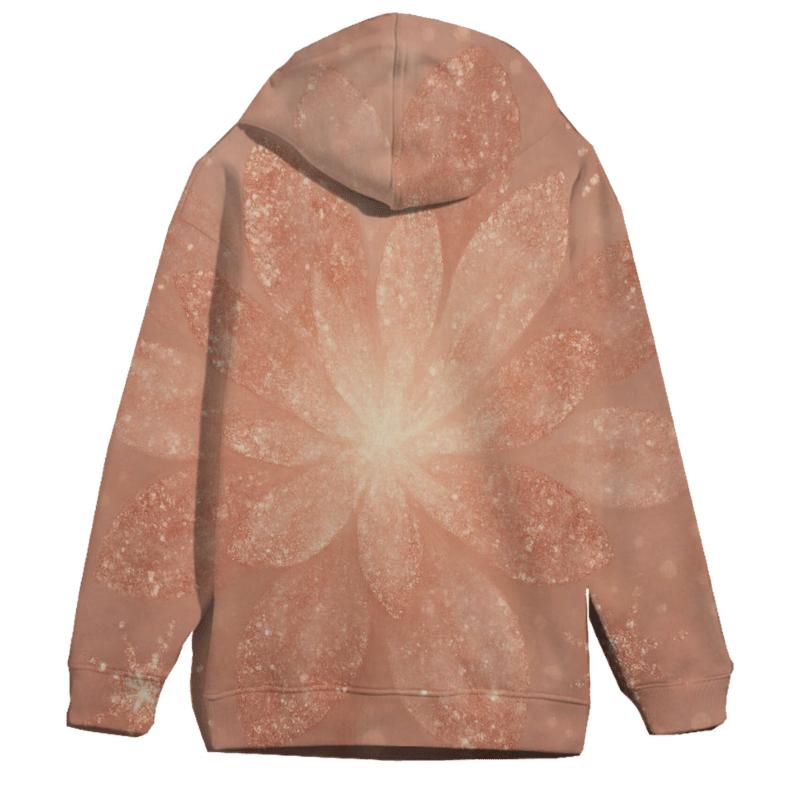 Rosy Stardust Bloom heavyweight hoodies