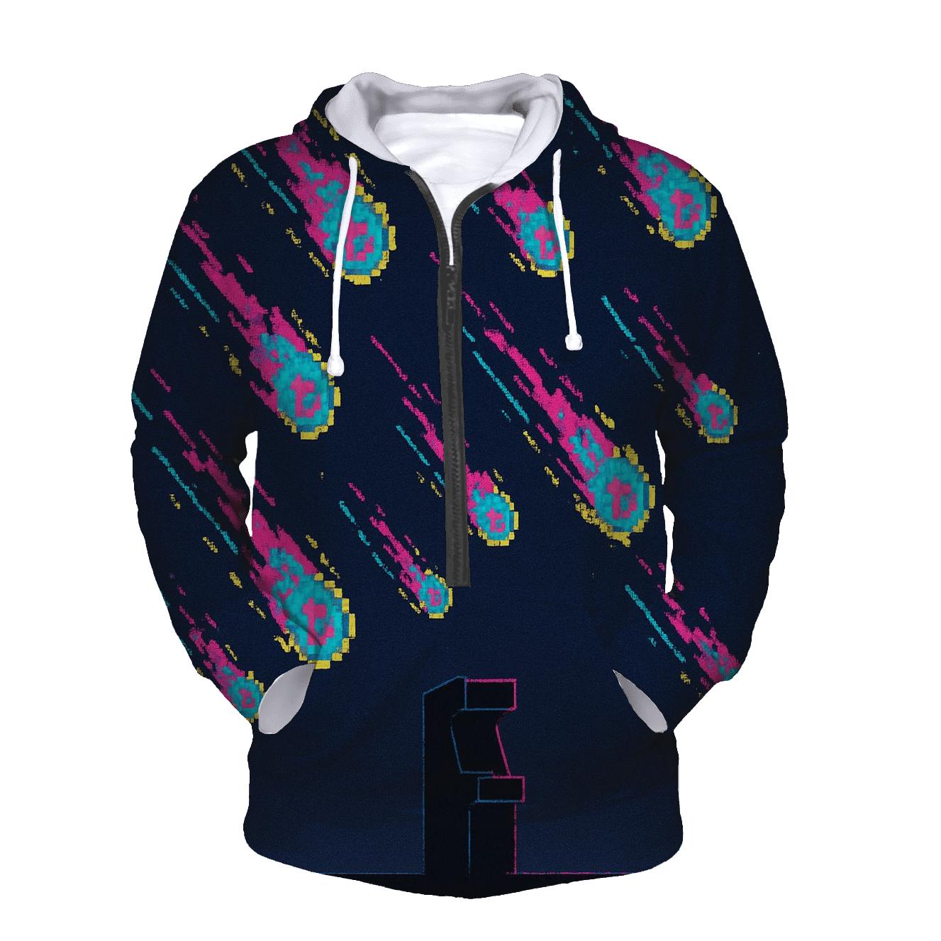 Arcade Meteor Showers embroidered hoodies