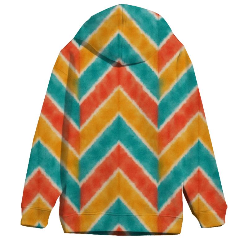 Coral Amber Chevron Accordion designer hoodies