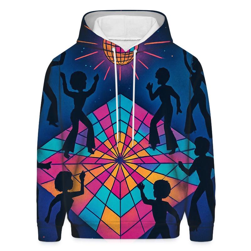 Nebula Dance Floor Grid zip-up hoodies