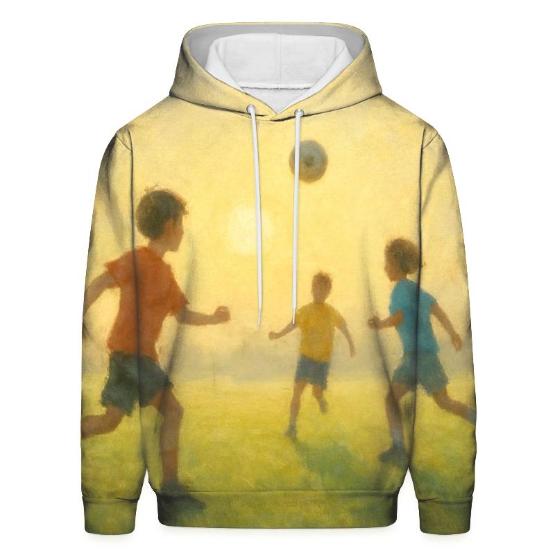 Youth Soccer Sunrise Field premium hoodies