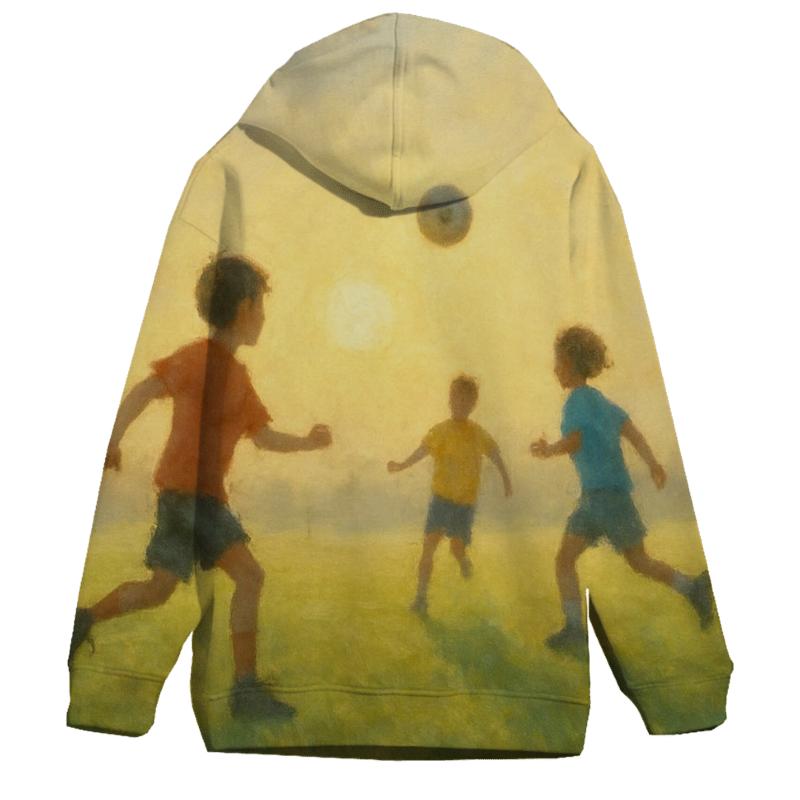 Youth Soccer Sunrise Field premium hoodies