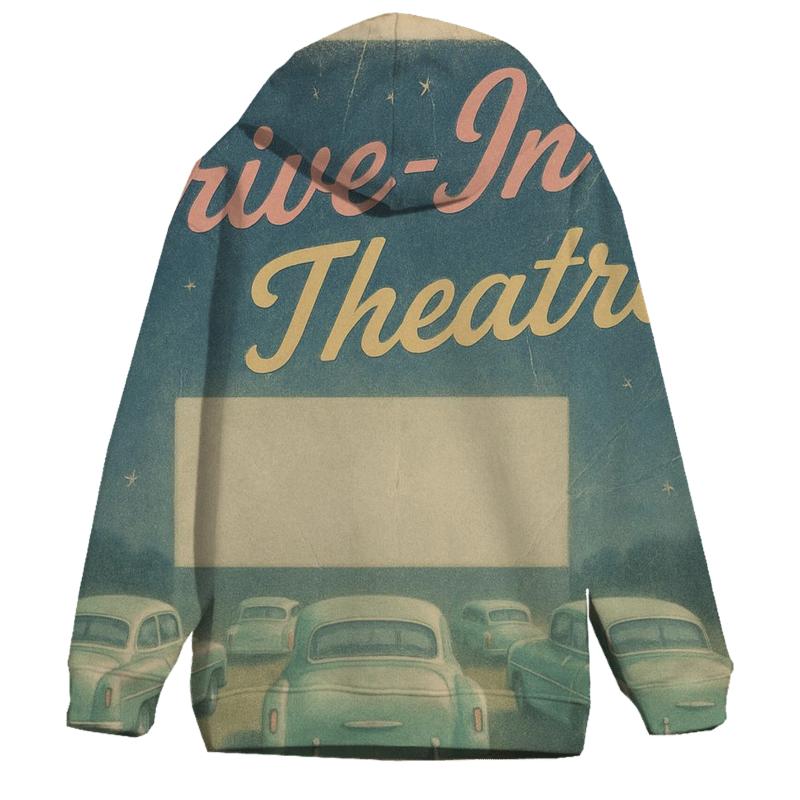 Retro Drive In Movie Romance graphic hoodies