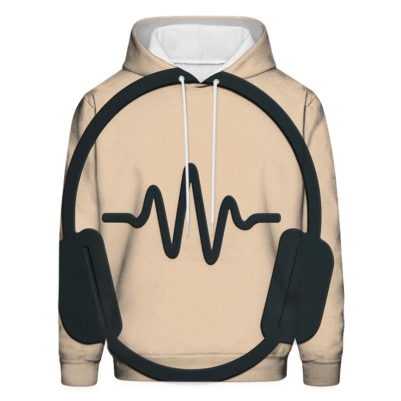 Minimalist Headphone Halo hoodie designs
