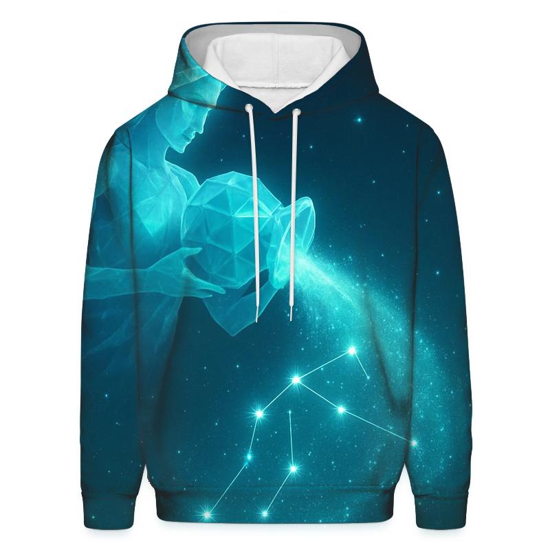 Aquarius Crystal Wave Stardust lightweight hoodies